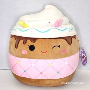 🐣 ALLEGRA ☕️ Chocolate Frappe w Sprinkles & Bunny Easter 2025 Squishmallow NWT